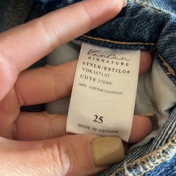 Kancan Buckle Jeans/ Ultra Highrise Taper/ Distressed Denim - Picture 6 of 6